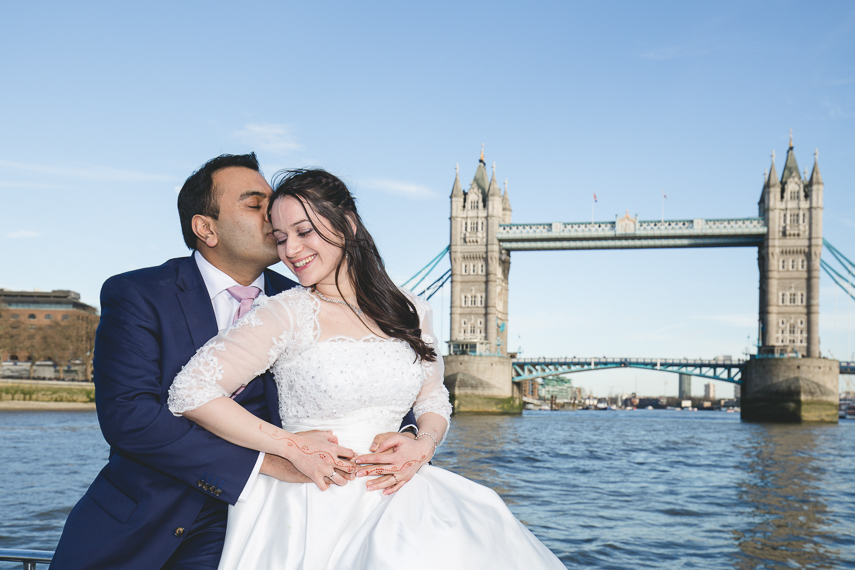 Wedding Photographer for a Thames River Cruise in London